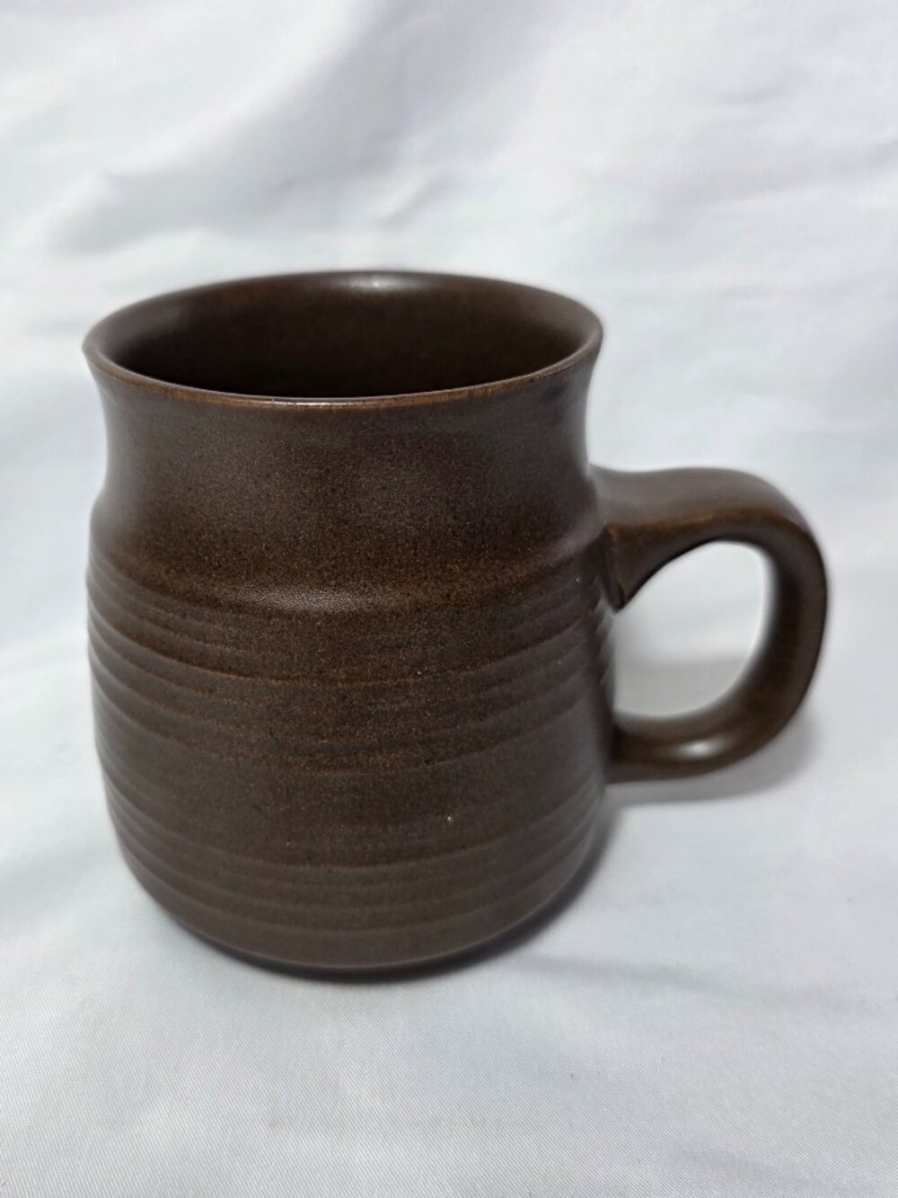 Denby Langley Mayflower Mug Brown with Bands 4 Inch